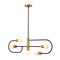 Z-Lite Neutra 5 Light Chandelier, Matte Black + Foundry Brass & Opal 621-5L-MB-FB - alternate 7